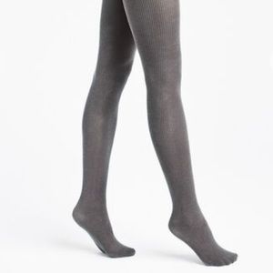 Wolford Two Toned Opaque Tights - Gray/Charcoal